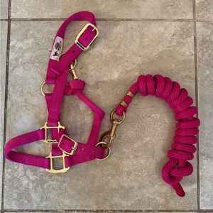 Brand New Pony or Yearling Halter and Lead Rope Set